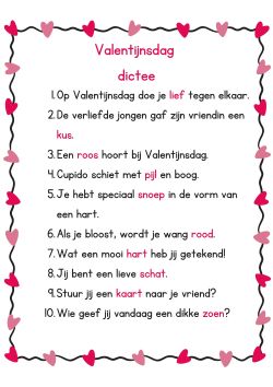 valentijnsdagdictee